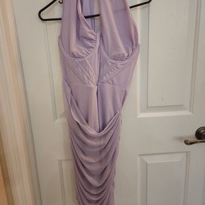 One shoulder corset dress